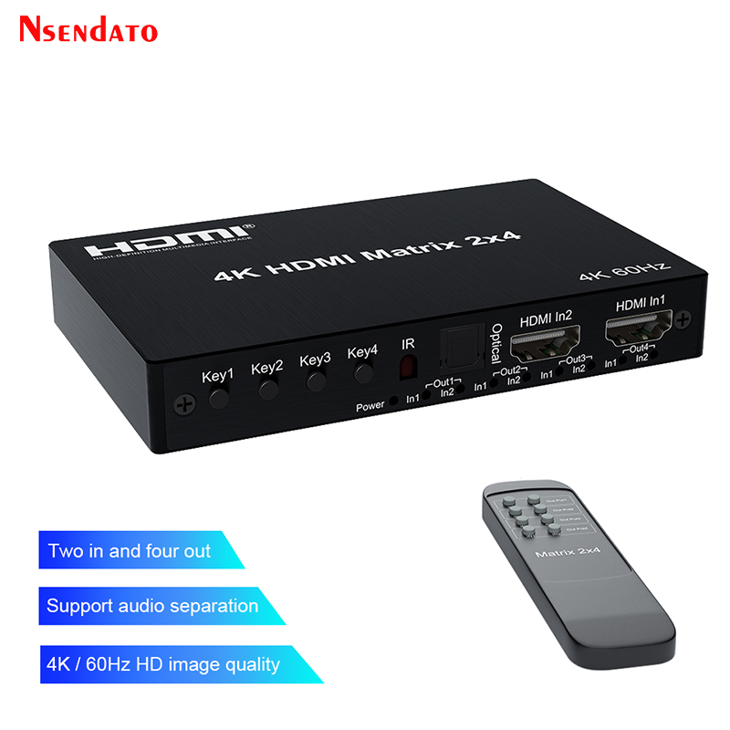 Hdmi Matrix Switch - Матричный HDMI-коммутатор 2x4 4K 60 Гц