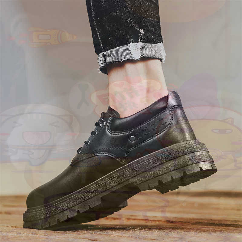 Office Tech Wear - Темные модные кроссовки из натуральной кожи,