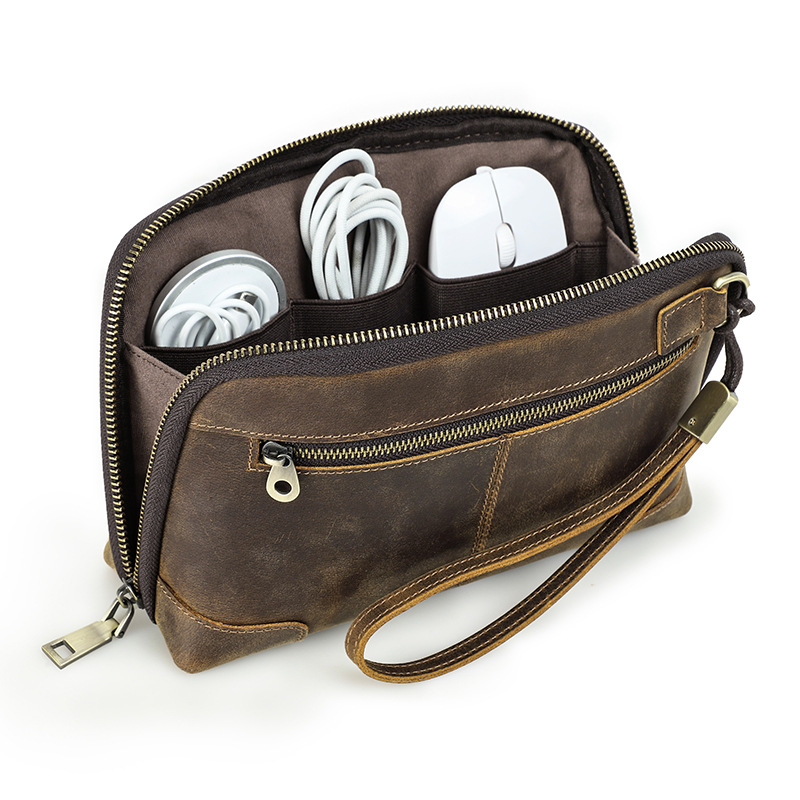 Office Tech Bag - Кожаный органайзер для электроники с несколькими