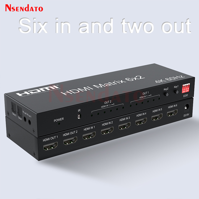 Hdmi Matrix Switch - Матричный HDMI-коммутатор 6x2 4K 60 Гц,