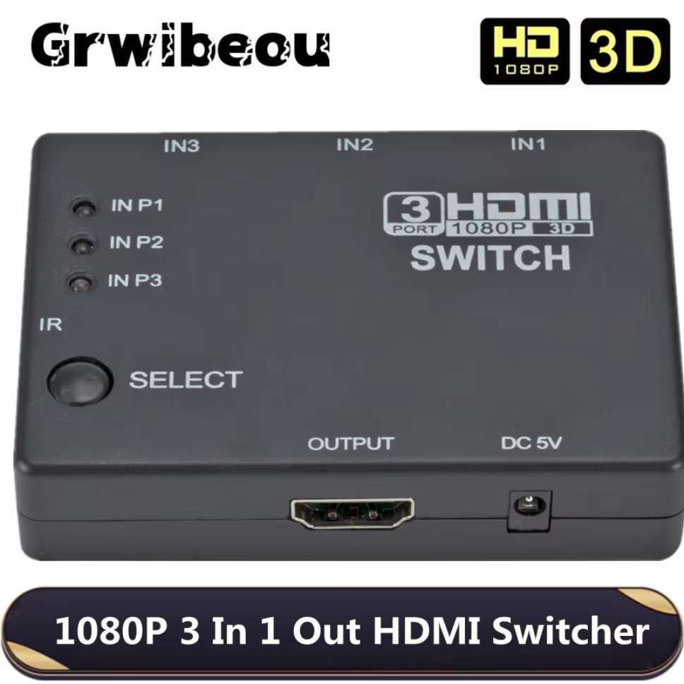 Hdmi Matrix Switch - HDMI-коммутатор 3x1, KVM-переключатель, адаптер HDMI 1080P,