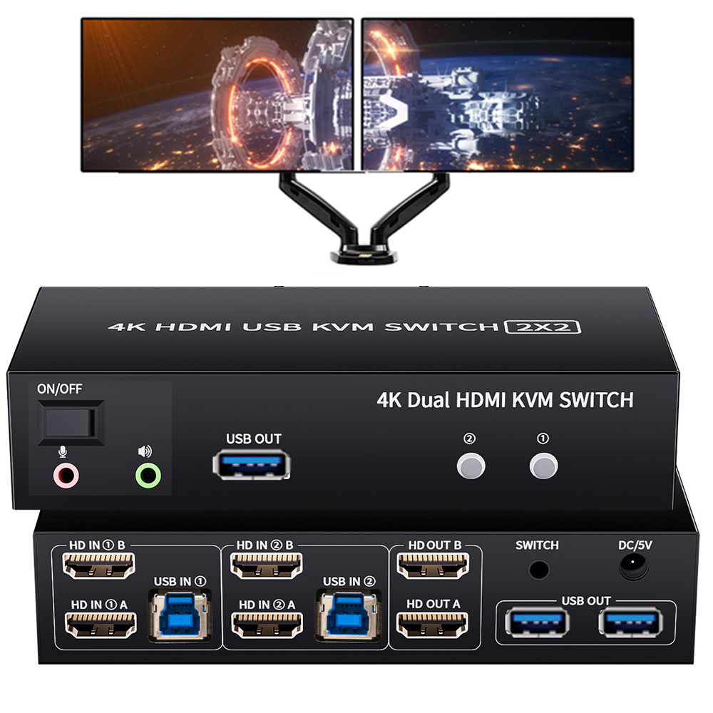 KVM-переключатель HDMI с двумя – обзор и цена Hdmi Matrix Switch