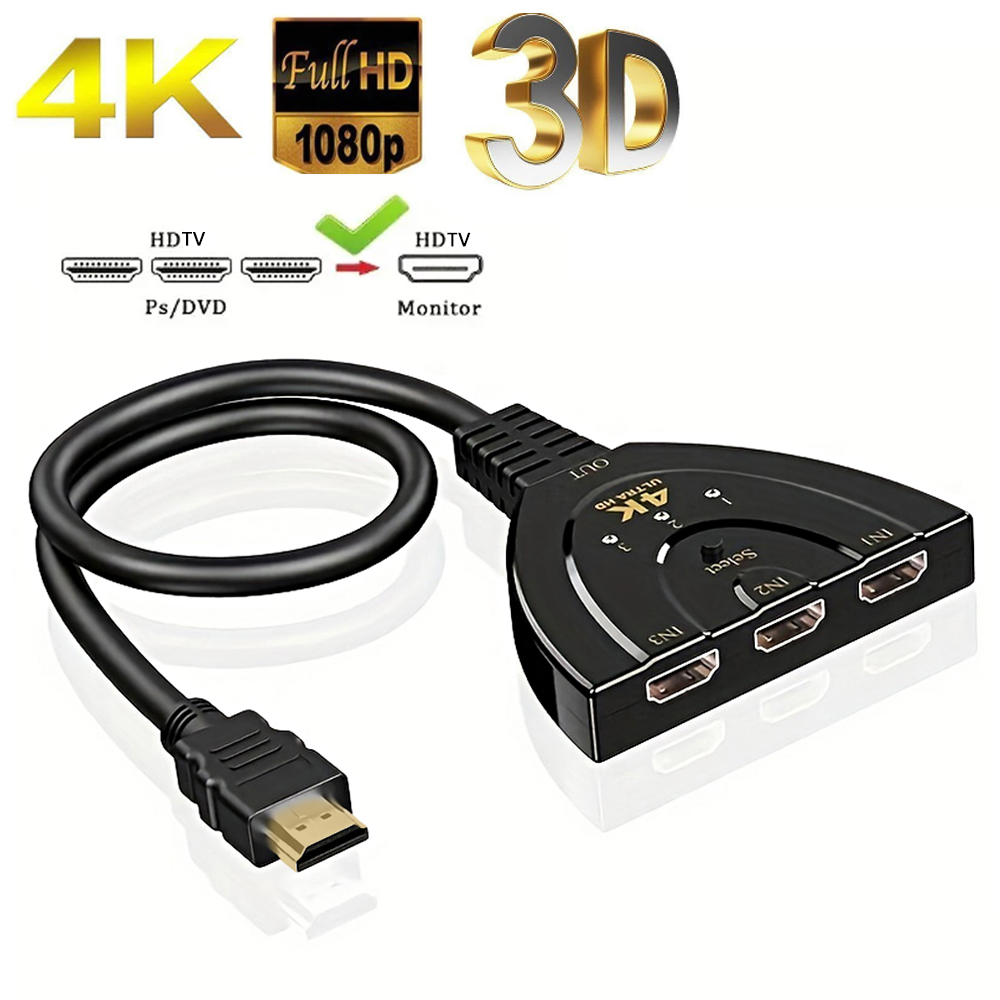 4K * 2K 3-портовый HDTV-совмес – обзор и цена Hdmi Matrix Switch