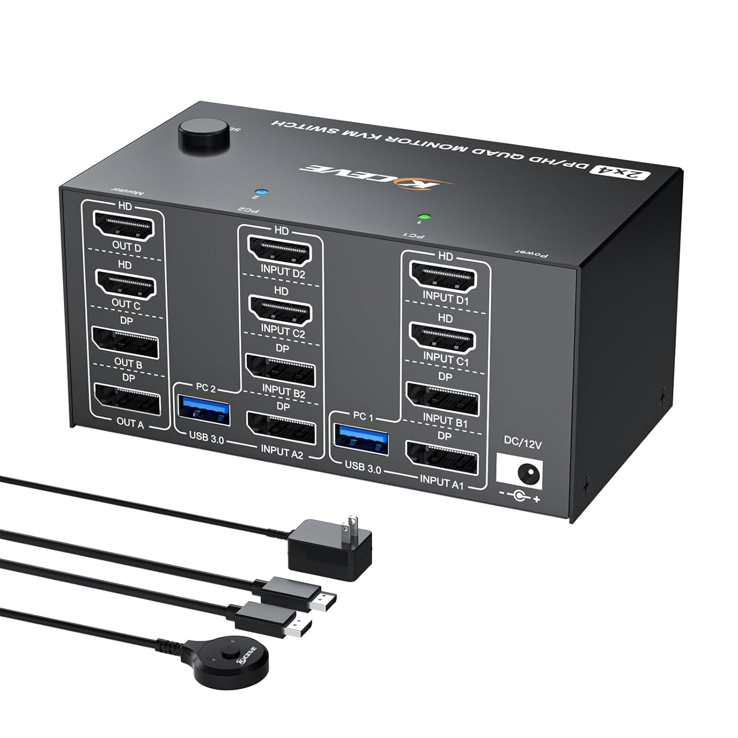 KVM-переключатель для четырех  – обзор и цена Hdmi Matrix Switch